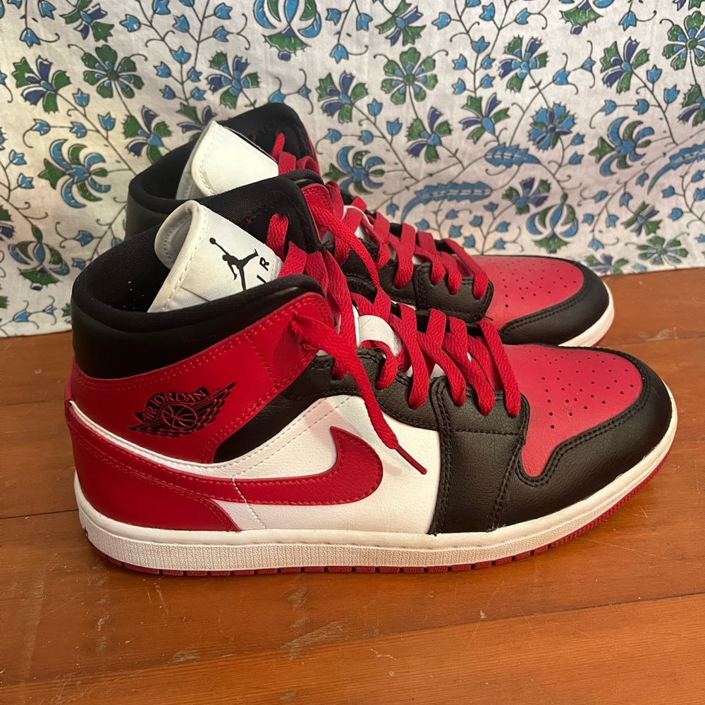 Jordan 1 Red and Black Sneakers